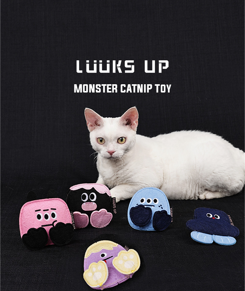 猫 おもちゃ かわいい おしゃれ 人気 プレゼント Luuks up MONSTER CATNIP Toy Petifam